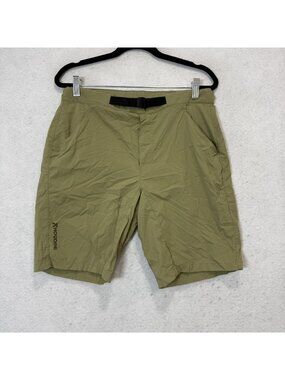 Houdini Shorts Mens Small Green Lightweight Quick Dry Hiking Stretch 10 Inch
